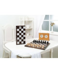 Шахматы обиходные деревянные с малой доской Классика Объедовская фабрика игрушки