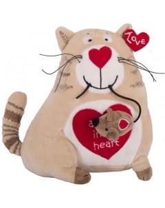 Мягкая игрушка Кот и мышь Любовь с первого взгляда 20 см Gulliver