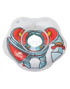 Круг для купания Flipper на шею для купания и плавания малышей Рыцарь 3D дизайн Roxy kids