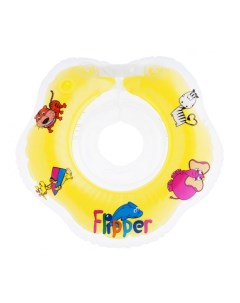 Круг для купания надувной на шею для новорожденных и малышей Flipper Roxy kids