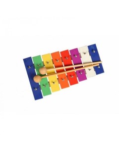 Музыкальный инструмент Металлофон 8 разноцветных нот Flight