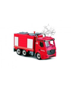 Пожарная машина конструктор фрикционная 1 12 свет звук вода FT61115 Funky toys