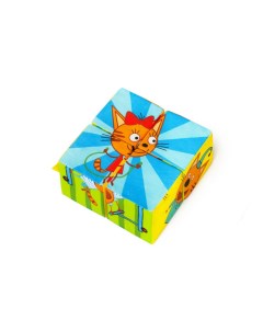 Развивающая игрушка кубики Три Кота Собери картинку Мякиши