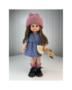 Кукла Нэни в цветном платье и вязаной шапке 33 см Lamagik s.l.