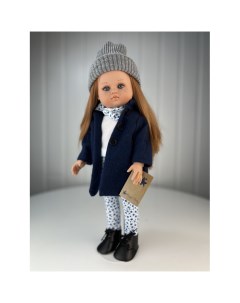 Кукла Нэни в синем пальто и серой шапке 42 см Lamagik s.l.