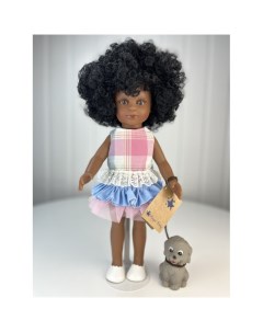 Кукла Нэни в летнем платье с собачкой 33 см Lamagik s.l.