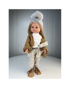 Кукла Нэни в вязаной кофте и повязке тюрбан 42 см Lamagik s.l.