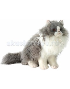 Мягкая игрушка Персидский кот Табби серый с белым 38 см Hansa
