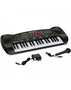 Музыкальный инструмент Синтезатор Клавишник с микрофоном и блоком питания 37 клавиш Bondibon