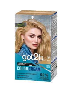 Краска для волос Color Cream 955 Золотой блонд 142 мл Got2b