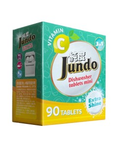 Таблетки для посудомоечной машины с витамином С и активным кислородом 90 шт Jundo