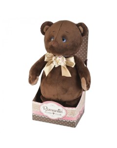 Мягкая игрушка Luxury Романтичный Медвежонок с бежевым бантиком 25 см Romantic plush club