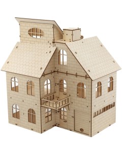 Сборная модель 3D Ewa Кукольный дом с лифтом Eco wood art