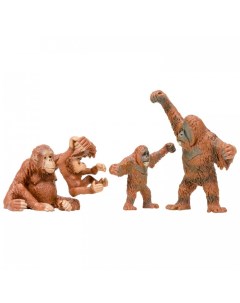 Набор фигурок Мир диких животных Семья орангутангов 4 предмета Masai mara