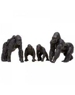 Набор фигурок Мир диких животных Семья горилл 4 предмета Masai mara