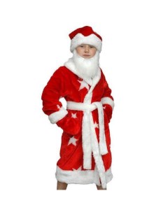 Карнавальный костюм детский плюш Дед Мороз Карнавалия