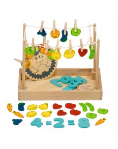 Деревянная игрушка Развивающая игра Ёжик Игрушки из дерева