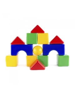Развивающая игрушка Набор кубиков Большая стройка Пластмастер