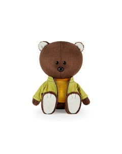 Мягкая игрушка Медведь Федот в оранжевой майке и курточке 15 см Budi basa
