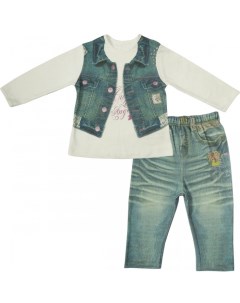 Комплект кофточка и штанишки для девочки Fashion Jeans 593 05 Папитто