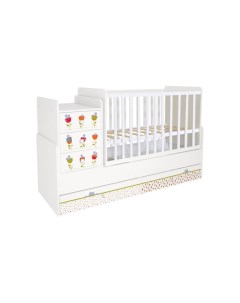 Кроватка трансформер kids Simple 1100 Сонные котята Polini