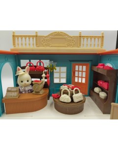 Koala Town Кукольный домик с мебелью и куклой фигуркой животного Магазин бутик Sharktoys