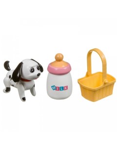 Интерактивная игрушка Собачка с бутылочкой и корзинкой Bondibon