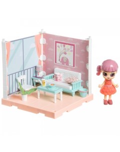 Набор мебели Oly Кукольный уголок с куколкой Гостиная Bondibon