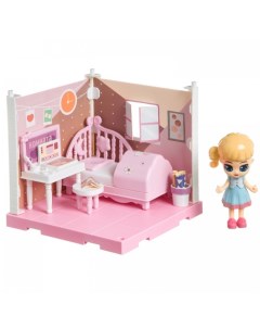 Игровой набор Мебель Кукольный уголок Спальня и куколка Oly Bondibon