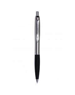 Шариковая ручка с чёрной резиновой манжетой и дополнительным стержнем Platignum