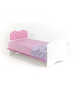 Подростковая кровать Princess 2 со стразами Сваровски без ящика 160x90 см Abc-king