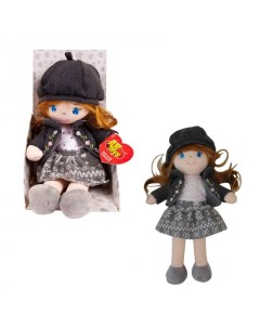 Кукла в серой шапочке и фетровом костюме 36 см Abtoys