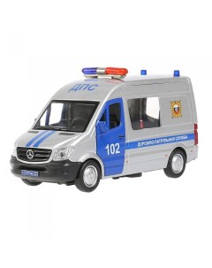 Машина металлическая Mercedes Benz Sprinter Полиция 14 см Технопарк