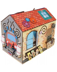 Деревянная игрушка Бизиборд Чудный домик Paremo