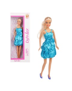 Кукла Lucy в атласном небесно голубом платье Defa