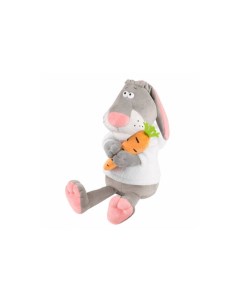 Мягкая игрушка Кролик Семёныч в Худи с Морковкой 20 см Maxitoys