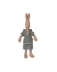 Мягкая игрушка Кролик моряк в серо голубом костюме 26 см Maileg