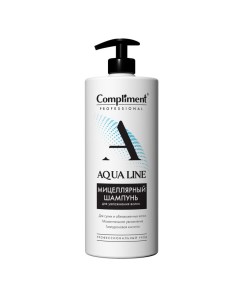 Professional Aqua Line Мицеллярный шампунь для увлажнения волос 1000 мл Compliment