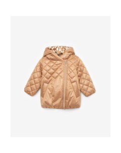 Стеганое утепленное пальто с капюшоном 12232GBC4502 Gulliver