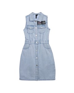 Сарафан текстильный джинсовый для девочек 12221120 Playtoday