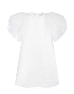 Белое платье с рукавами крылышками детское Zhanna & anna
