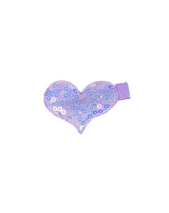 Зажим для волос сердце фиолетовый детский Tais
