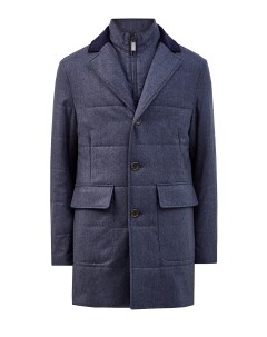 Пальто из шерсти и кашемира с утепленной съемной вставкой Canali