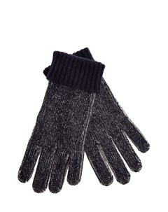 Теплые перчатки из меланжевого кашемира с отворотами Eleventy