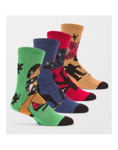 Носки Fa Bob Mollema Sock 4Pc Assorted Colors 2023 Volcom
