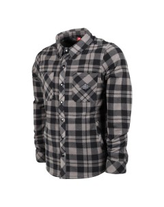 Рубашка Mens Sierra Fleece Flannel Charcoal Plaid 2023 686