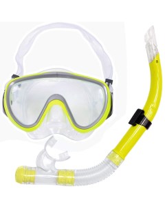 Набор для плавания взрослый маска трубка ПВХ E39226 желтый Sportex