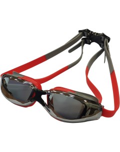 Очки для плавания зеркальные взрослые E39689 красно серый Sportex