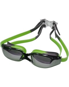 Очки для плавания зеркальные взрослые E39690 зелено серый Sportex