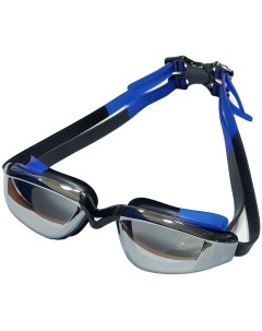 Очки для плавания зеркальные взрослые E39693 черно синий Sportex